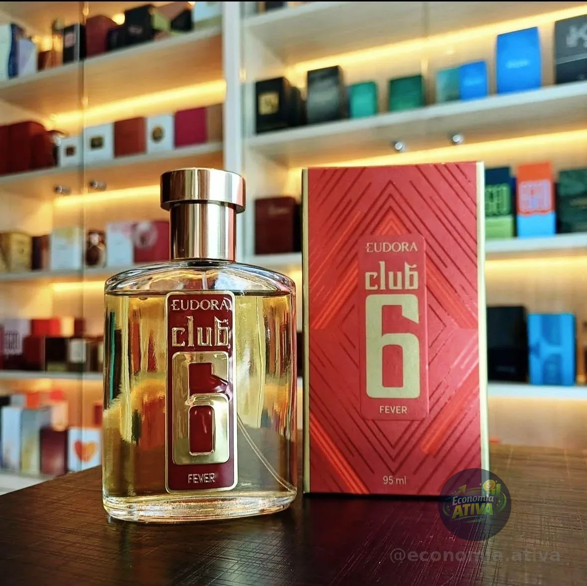 Colônia Club 6 Fever 95ml - Eudora