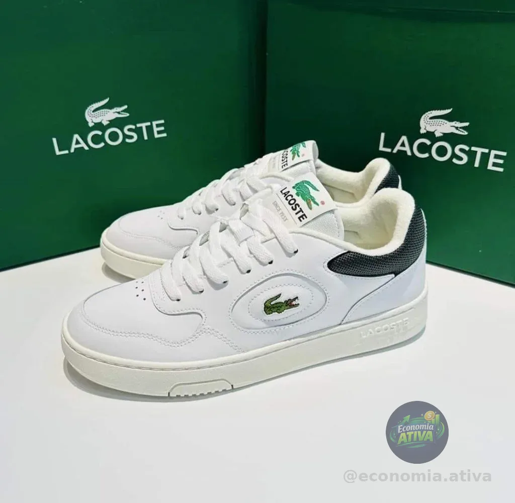 Tênis em Couro Lacoste Lineset