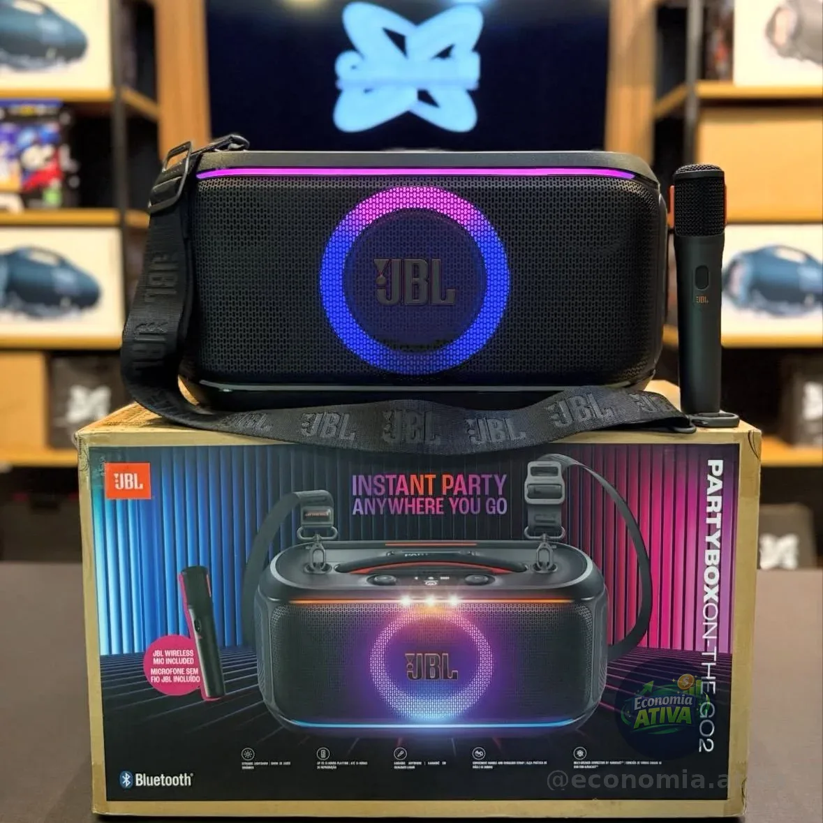 Caixa De Som Jbl Partybox On The Go 2