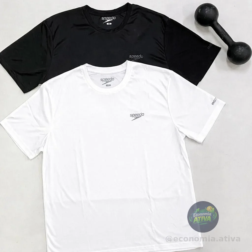 Kit 2 Camiseta Speedo Masculina Dry Fit