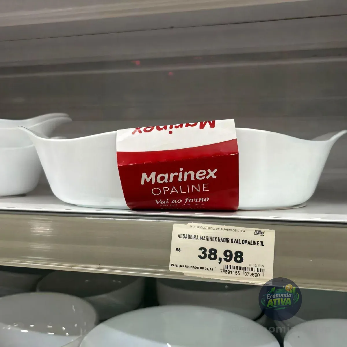 Marinex Conjunto De Assadeiras Oval Opaline 3 Peças