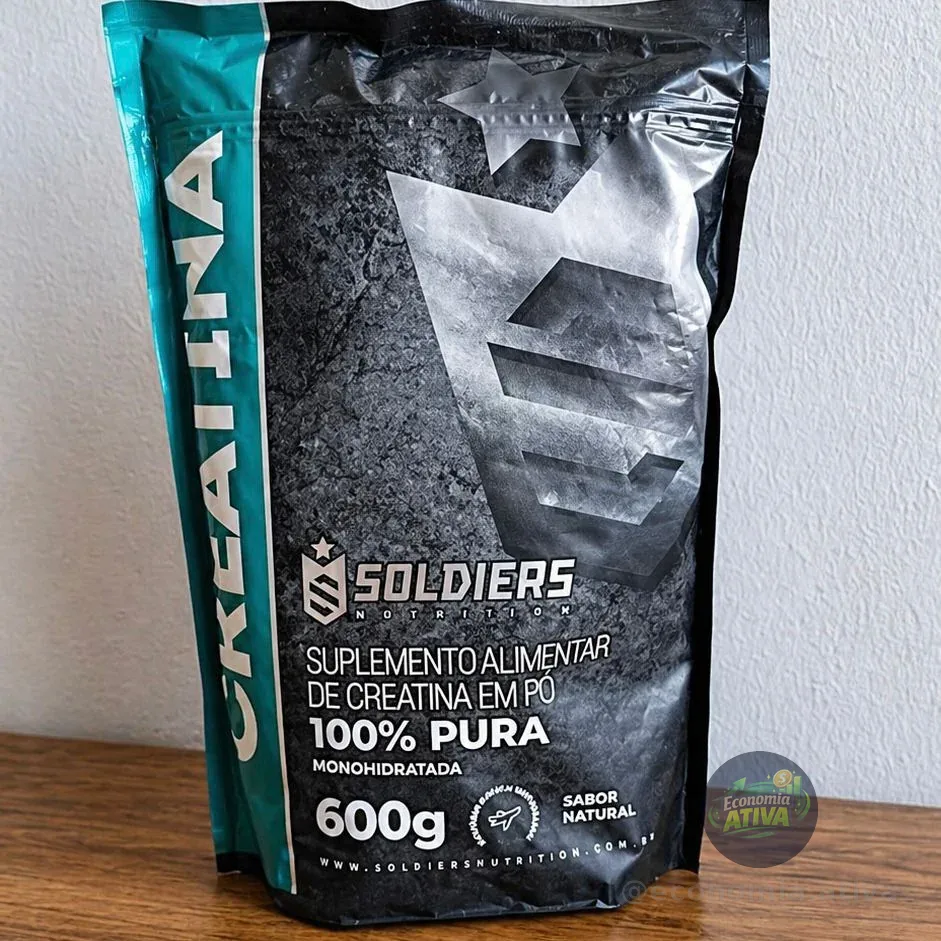 Creatina Monohidratada 600g Soldiers Nutrition 100% Pura