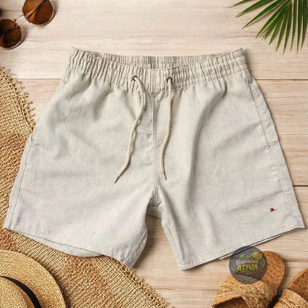 Shorts Linho Masculino Sandrini