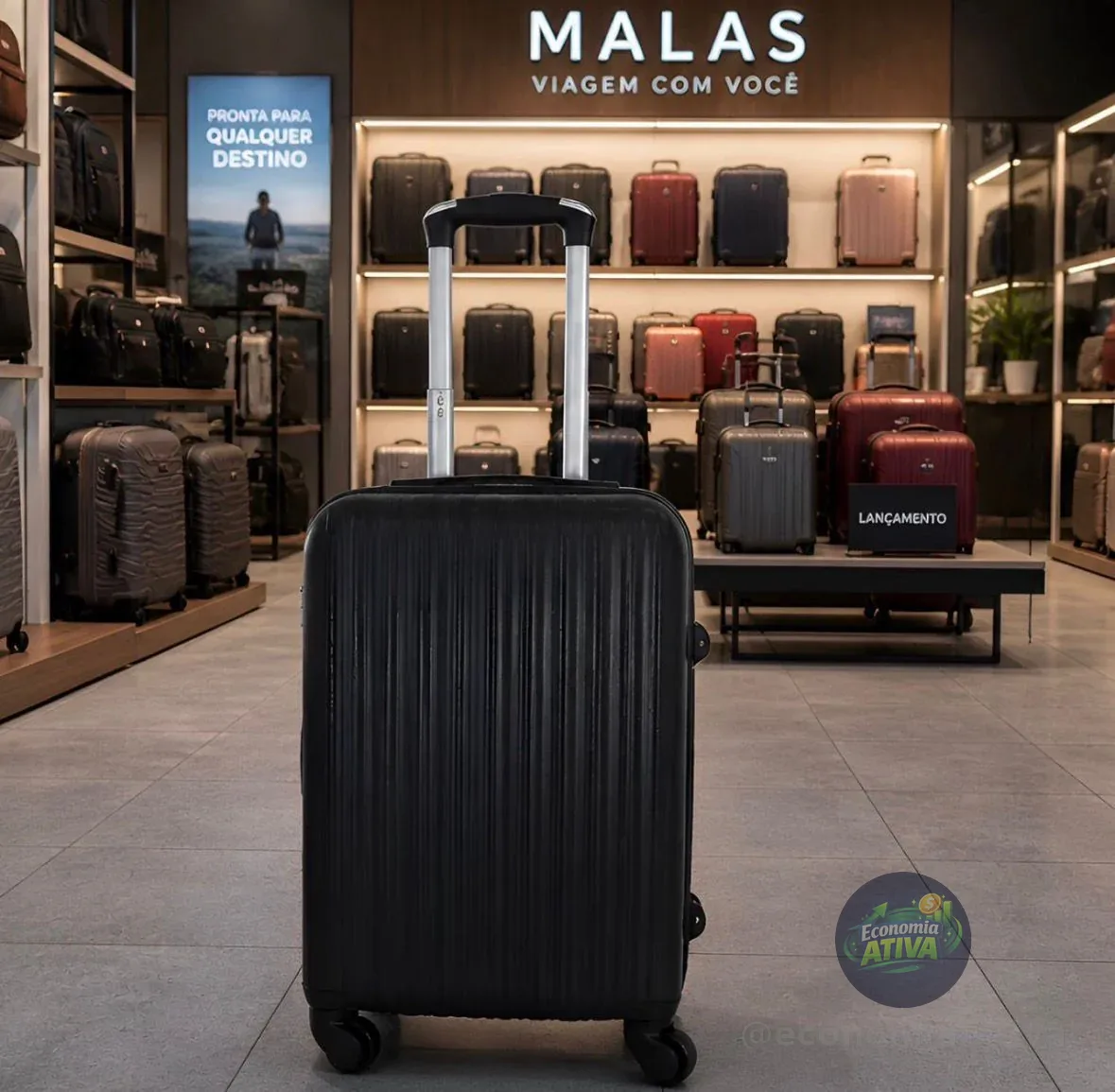 Mala De Viagem De Bordo 360º Pequena De Mão 10kg