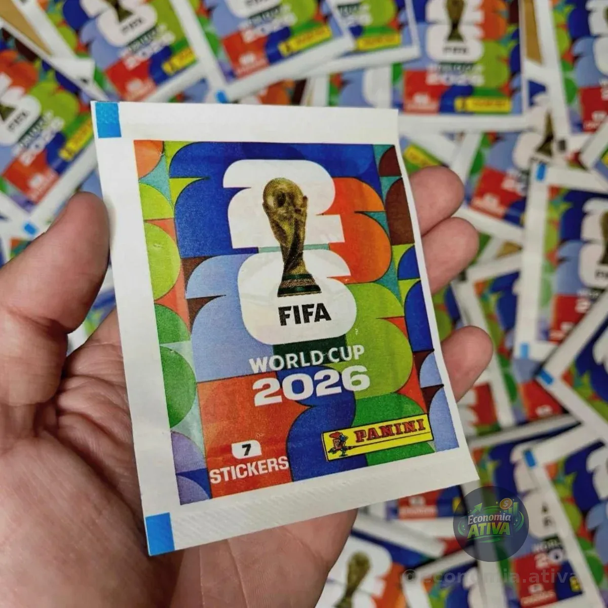 Kit com 140 Figurinhas (20 Envelopes) Álbum Copa Do Mundo 2026