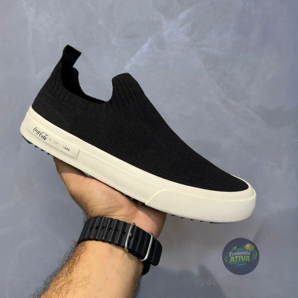 Tênis Coca Cola Slip On Calce Facil Stamp Chronos 2.0 (3 cores)