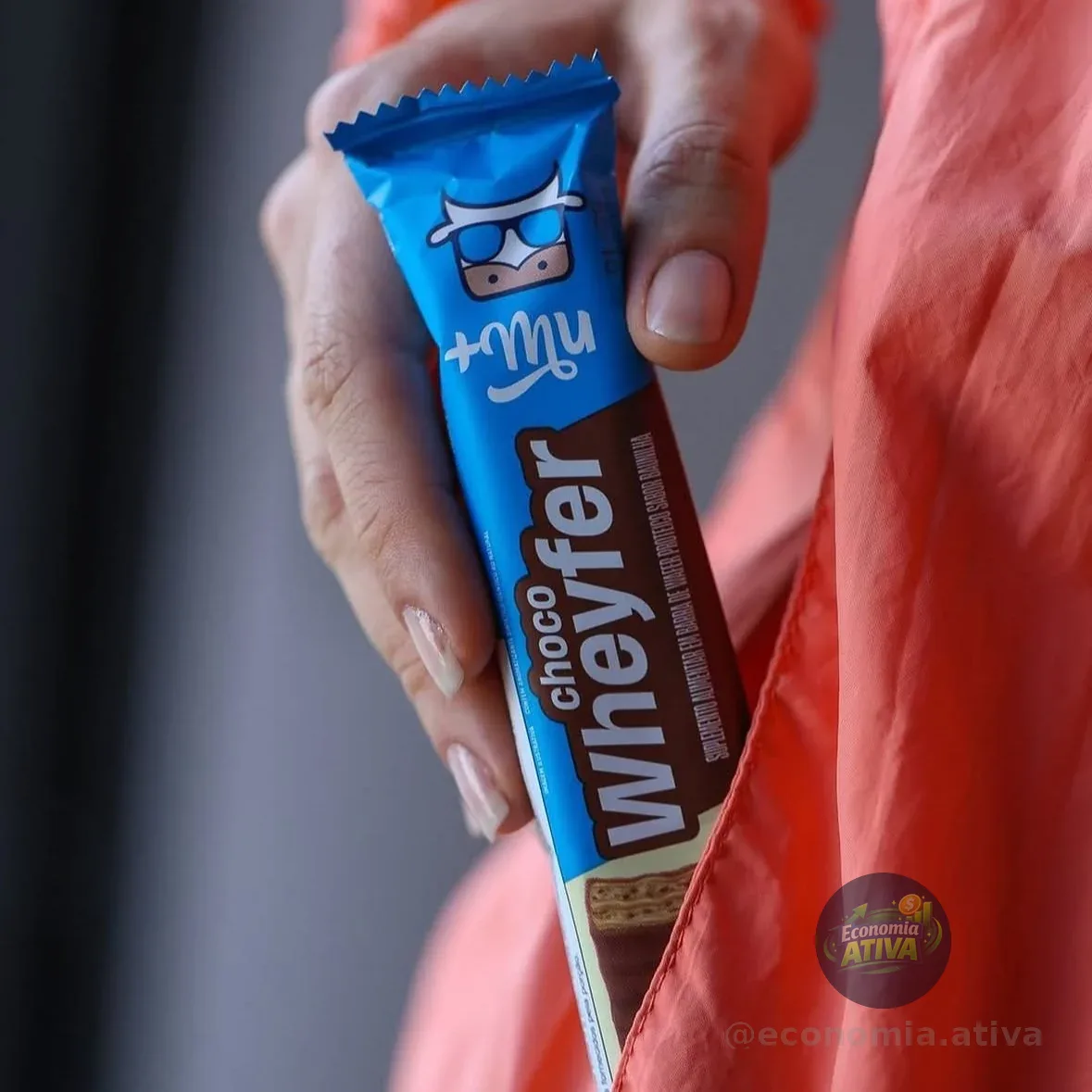 Chocowheyfer, Mais Mu, Wafer Proteico Sabor Chocolate, 12 Unidades