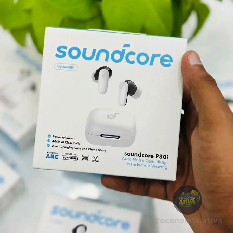 Fone De Ouvido Bluetooth 5.4 Soundcore P30i Da Anker (5 cores)