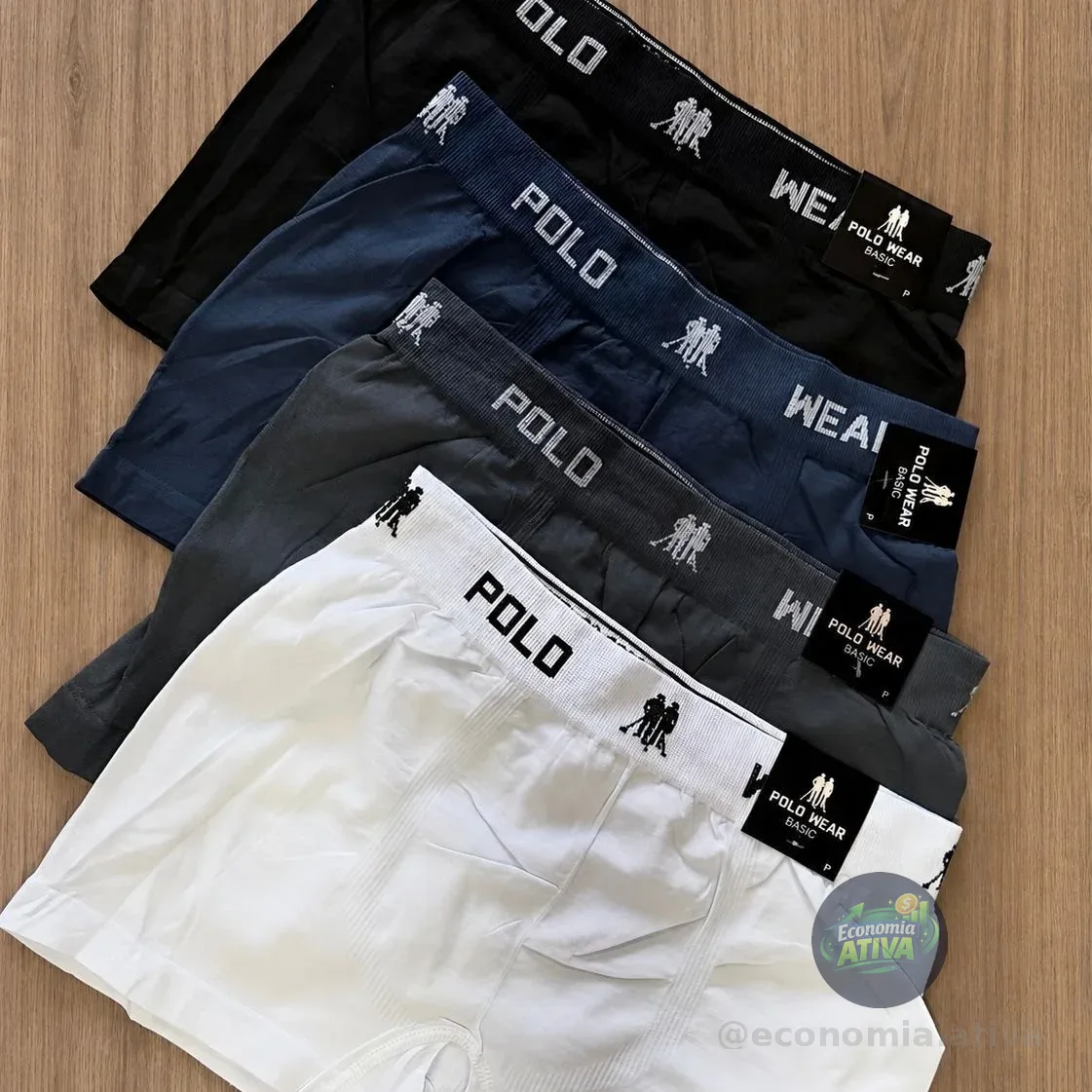 Kit 10 Cuecas Boxer Polo Wear