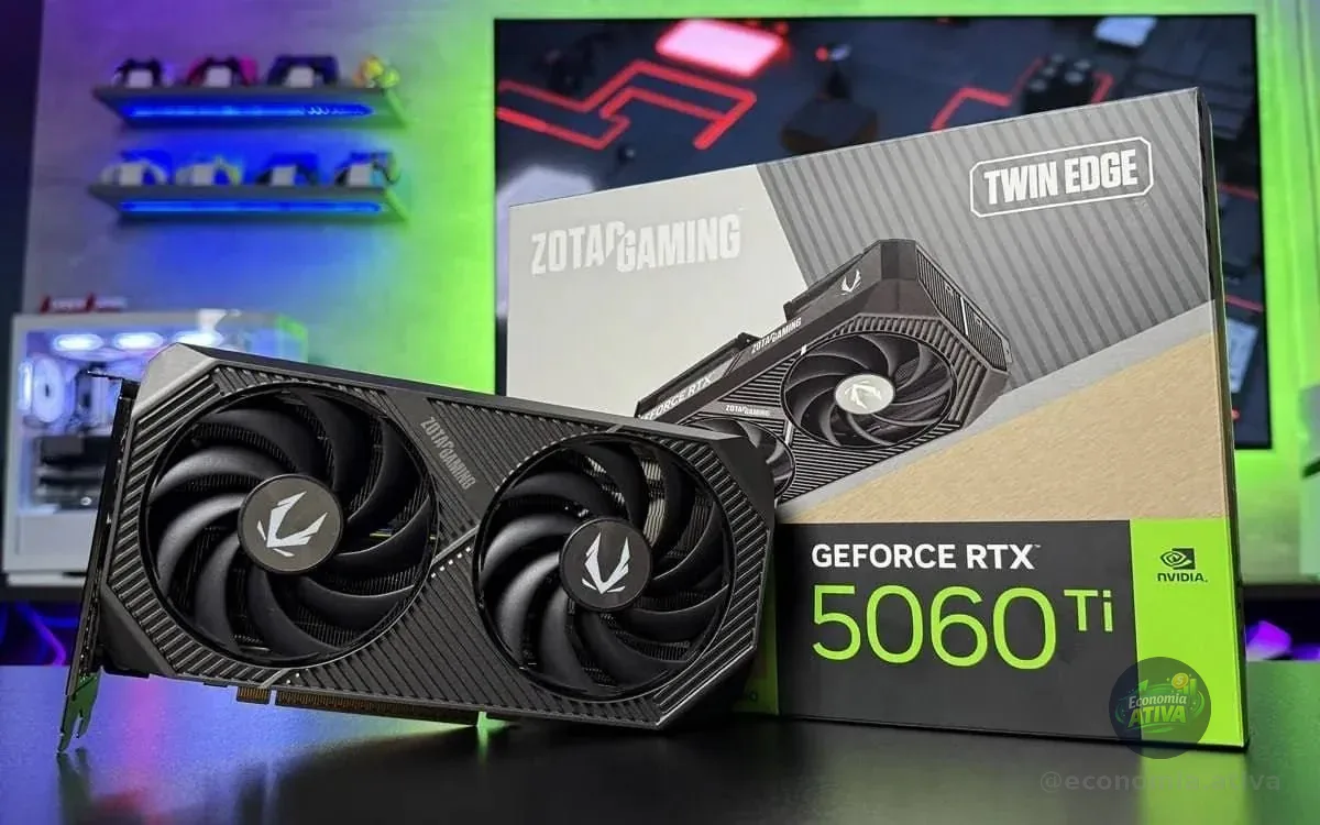 GPU NV RTX5060TI 16GB TWIN EDGE OC GDDR7 128BITS ZOTAC ZT-B50620H-10M