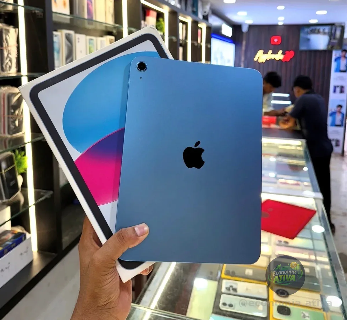 iPad Apple 11" A16, Wi-Fi, 128GB, Câmera 12MP, Azul - MD4A4BZ/A
