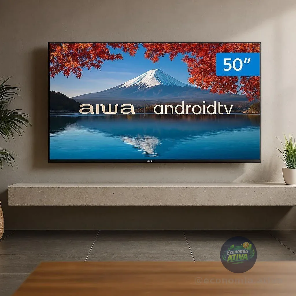 Smart Tv Aiwa 50 Android 4k Borda Ultrafina Hdr10