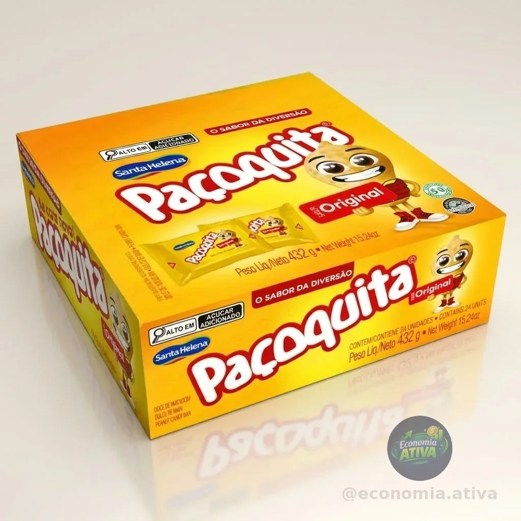 Caixa Paçoquita 432G Santa Helena Original (24Un)