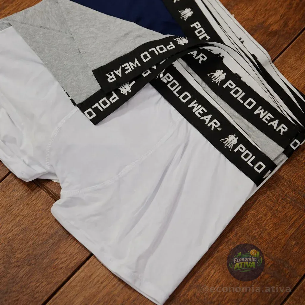 Kit 10 Cuecas Sem Costura Algodão Polo Wear