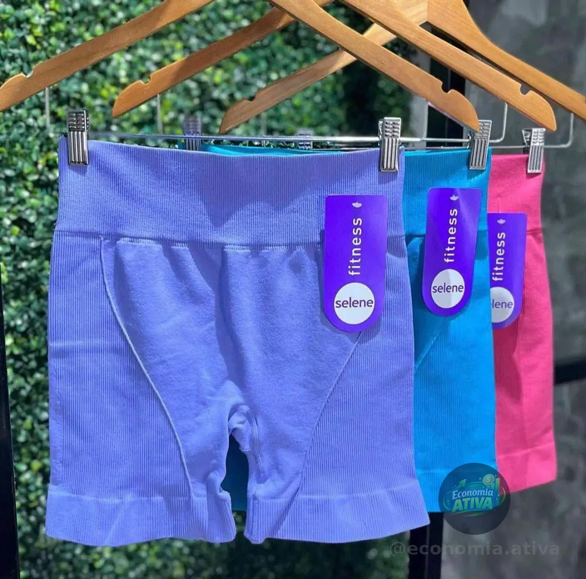 Short Selene Push Up Sem Transparência Levanta Bumbum Treino