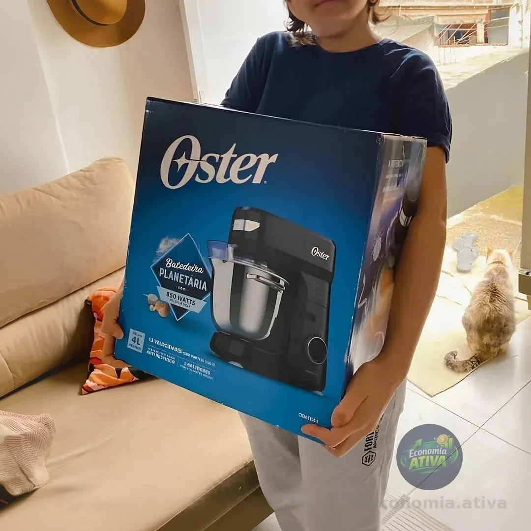 Batedeira Planetária Oster Bowl Inox III - 127V
