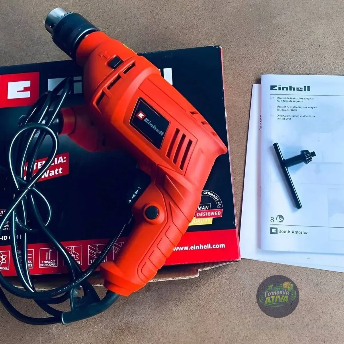 Furadeira De Impacto Einhell Th-id 600 E Vermelho 127v 60 Hz