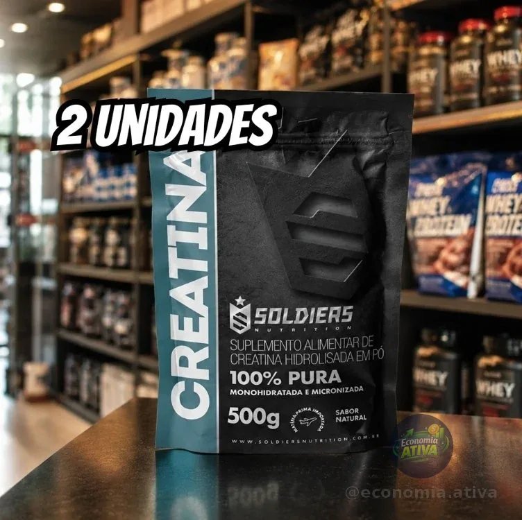 Creatina Monohidratada 500g - 100% Pura Importada - (2 Uni) 100% Puro
