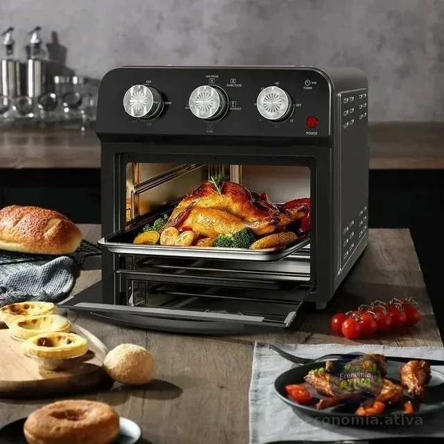 Fritadeira Air Fryer Bcfr05 Bella Cuccina 12l Preto Britânia Preto 127v