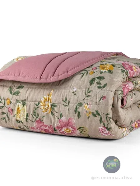 Edredom Casal Queen 2.40x2.20 Micropercal 200 Fios (01 Peça)