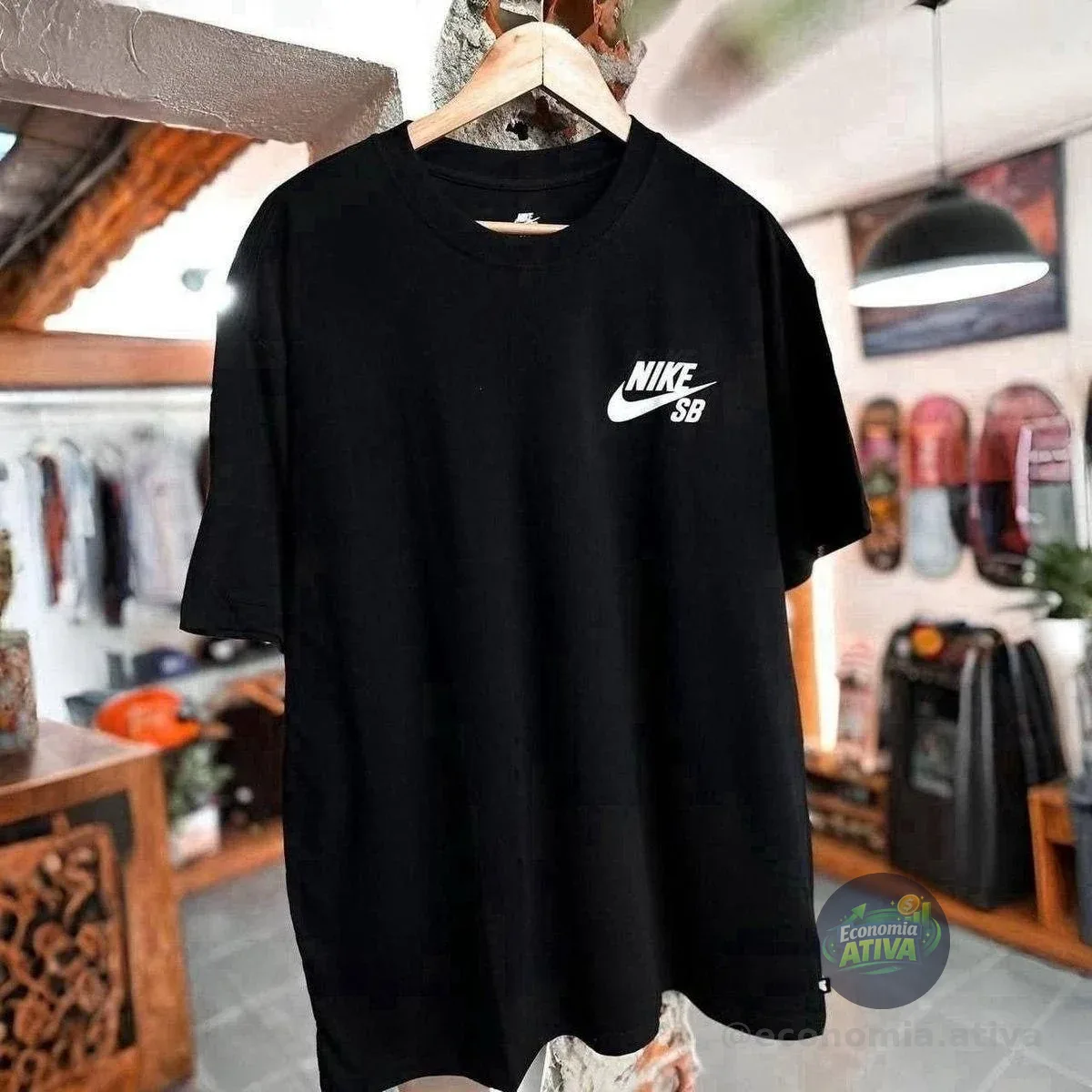 Camiseta Manga Curta M Nk Sb Tee Logo