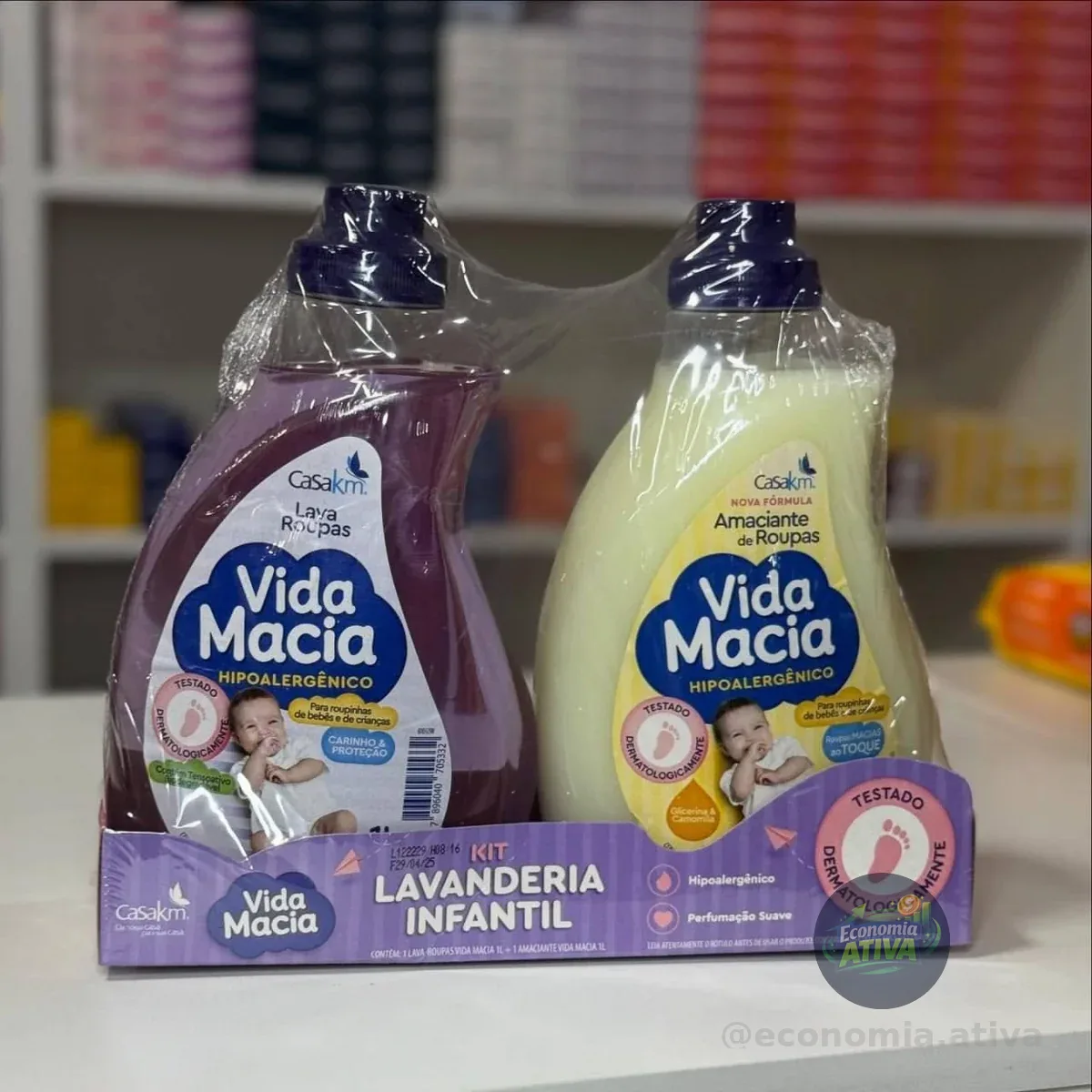 Kit Vida Macia (Lava Roupas e Amaciante - Glicerina e Camomila) 2 x 1L