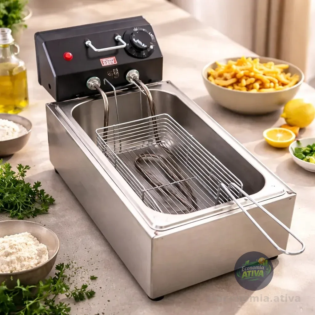 Fritadeira Elétrica Industrial Econômica Cuba 3L (110, Volts)