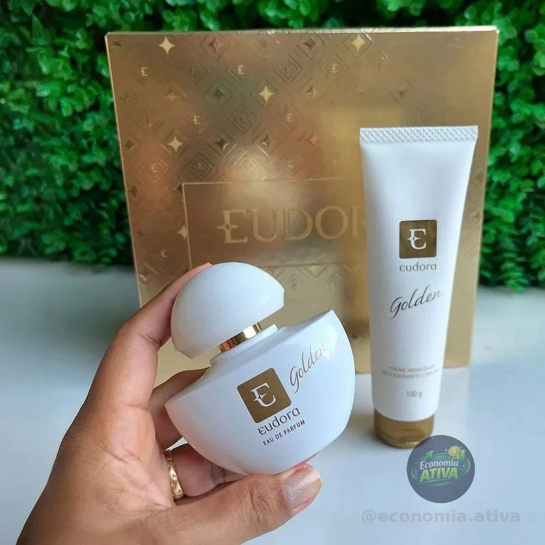 Eudora Golden Kit - Eau De Parfum 35ml - Creme Hidratante Desodorante Corporal 100g