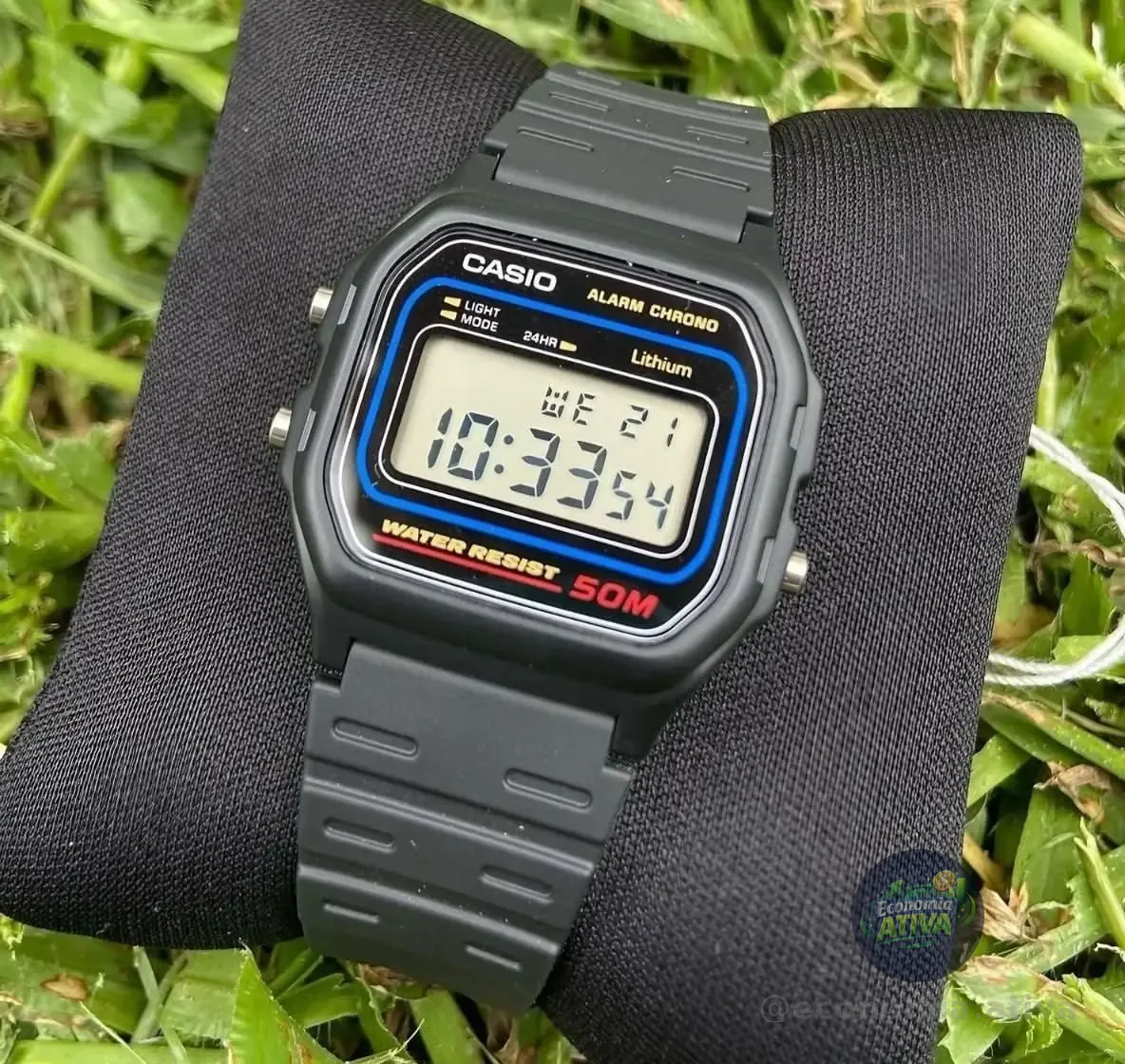 Relógio Casio Masculino Digital Preto De Resina W-59-1vq