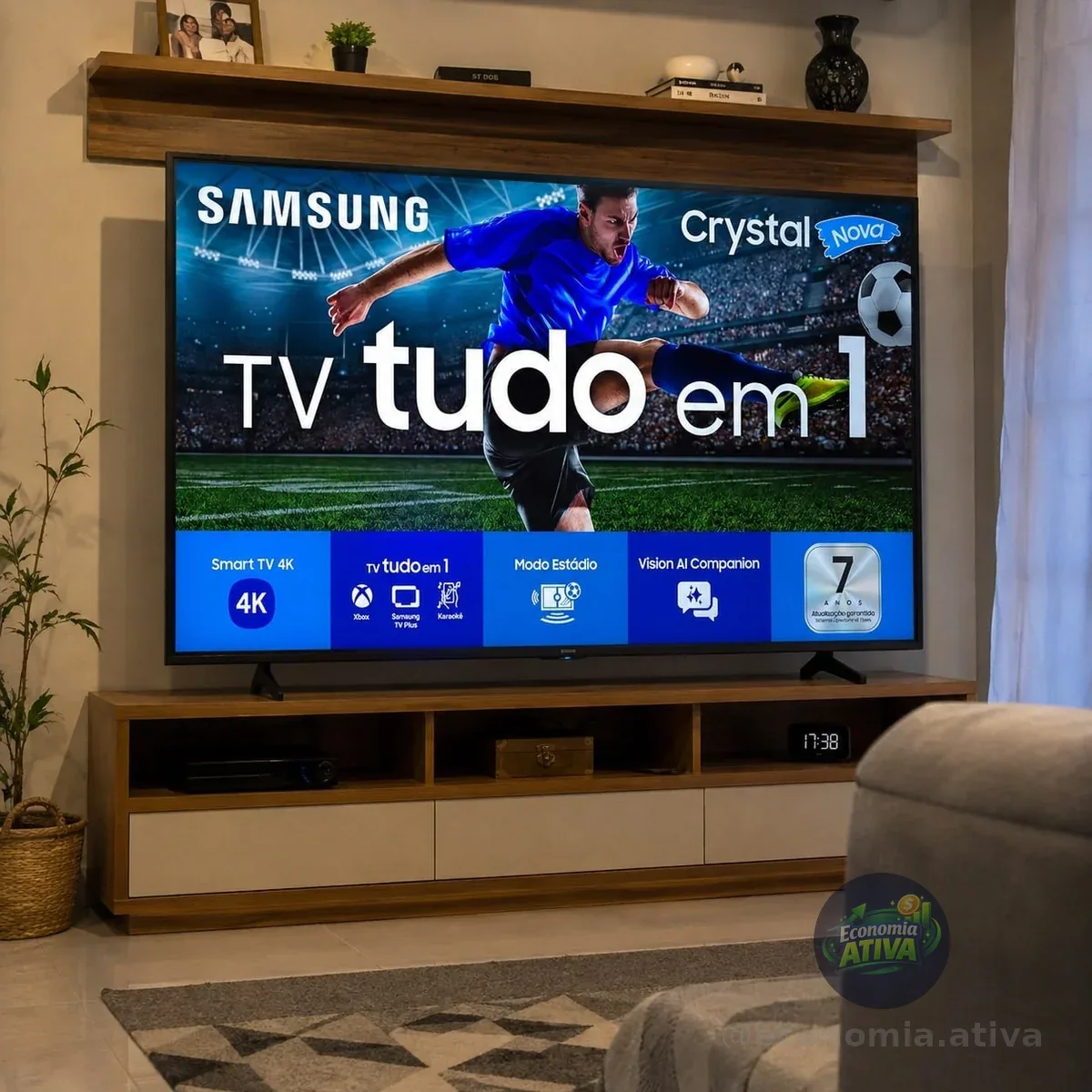 Samsung Smart TV 65" Crystal UHD 4K U8100F 2025