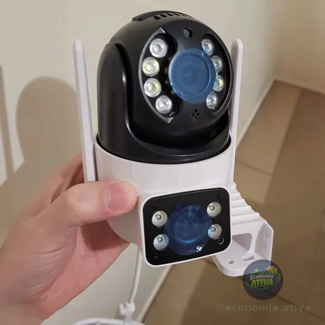 Câmera Segurança Ip Externa Wifi A28 App Icsee À Prova Dágua Ip66 Dome Lente Dupla Lentes 2 Em 1 Vigilancia Visão Noturna Infravermelho  4k Uhd Nova Geração Lançamento 2026 Nexgen