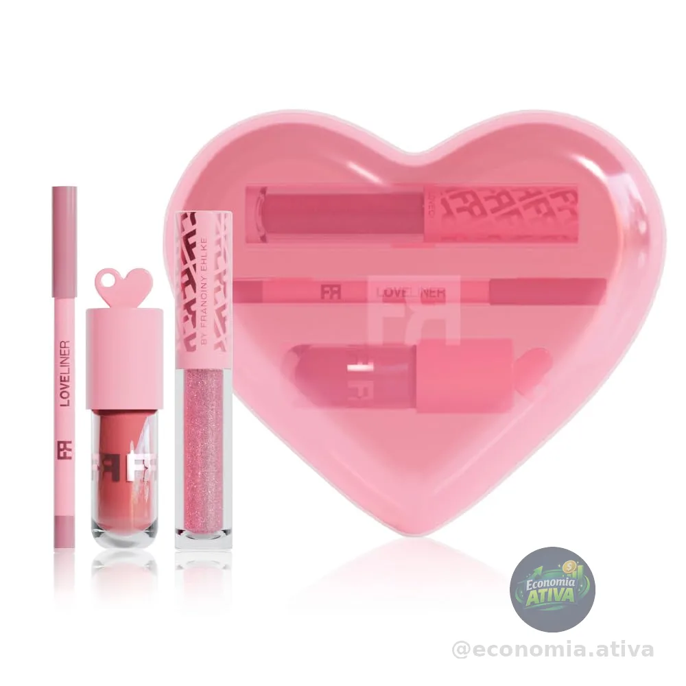 KIT FRAN LOVE KIT GLOSS LABIAL E LÁPIS LABIAL BY FRANCINY EHLKE