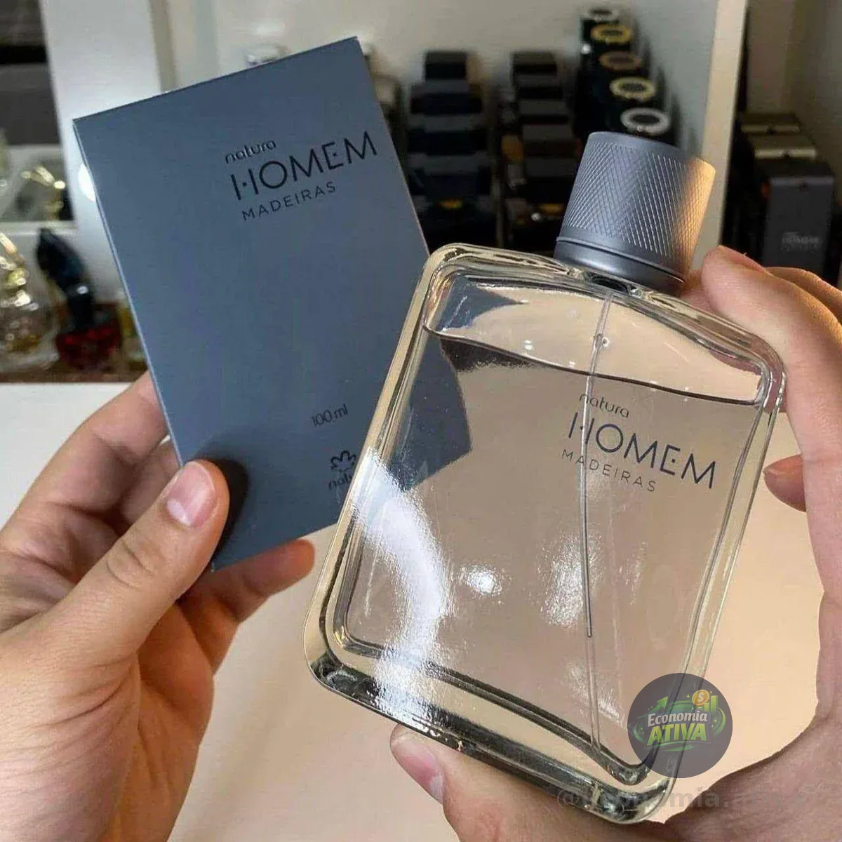 Perfume Natura Homem Madeiras Desodorante Colônia - 100 Ml
