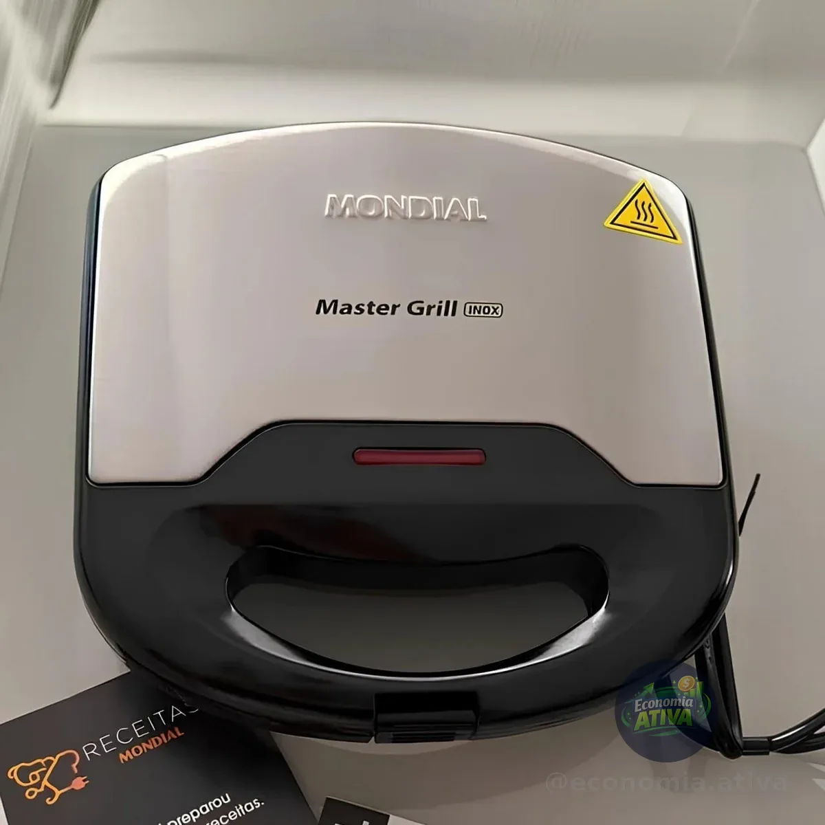 Sanduicheira Mondial Master Grill Mondial 750w S-20 Preto/inox 127v