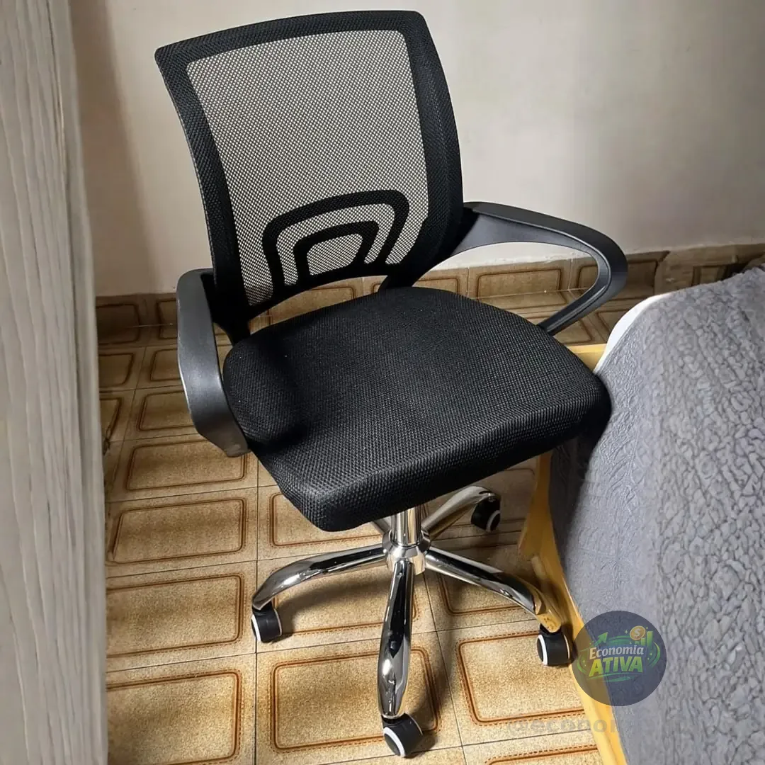 Cadeira De Escritório Giratória Or Design 3310 Preta Ergonomica