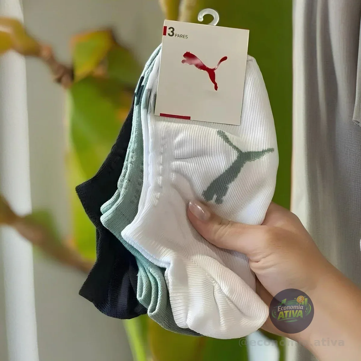 Kit 9 Pares Meias Puma Soquete Cano Curto Sapatilha Original
