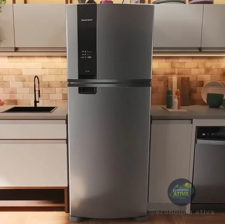 Geladeira Brastemp Frost Free 385 Litros Duplex Inox - BRM46MK 220V