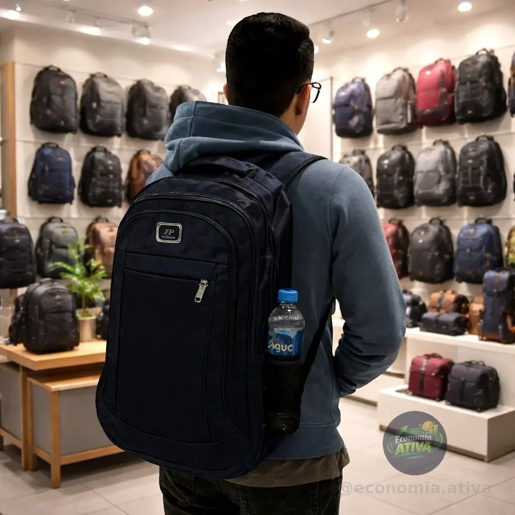 Mochila Grande Alça Reforçada Resistente Faculdade Trabalho