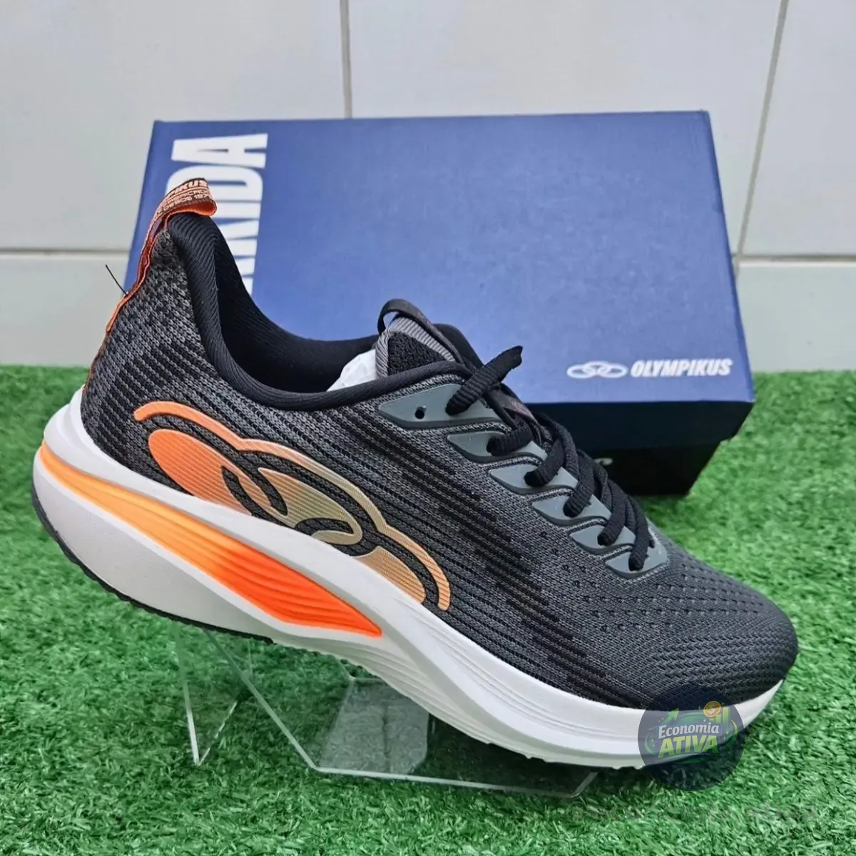 Tênis Esportivo Masculino Voa 2 Olympikus Cinza Lisa 37 Br