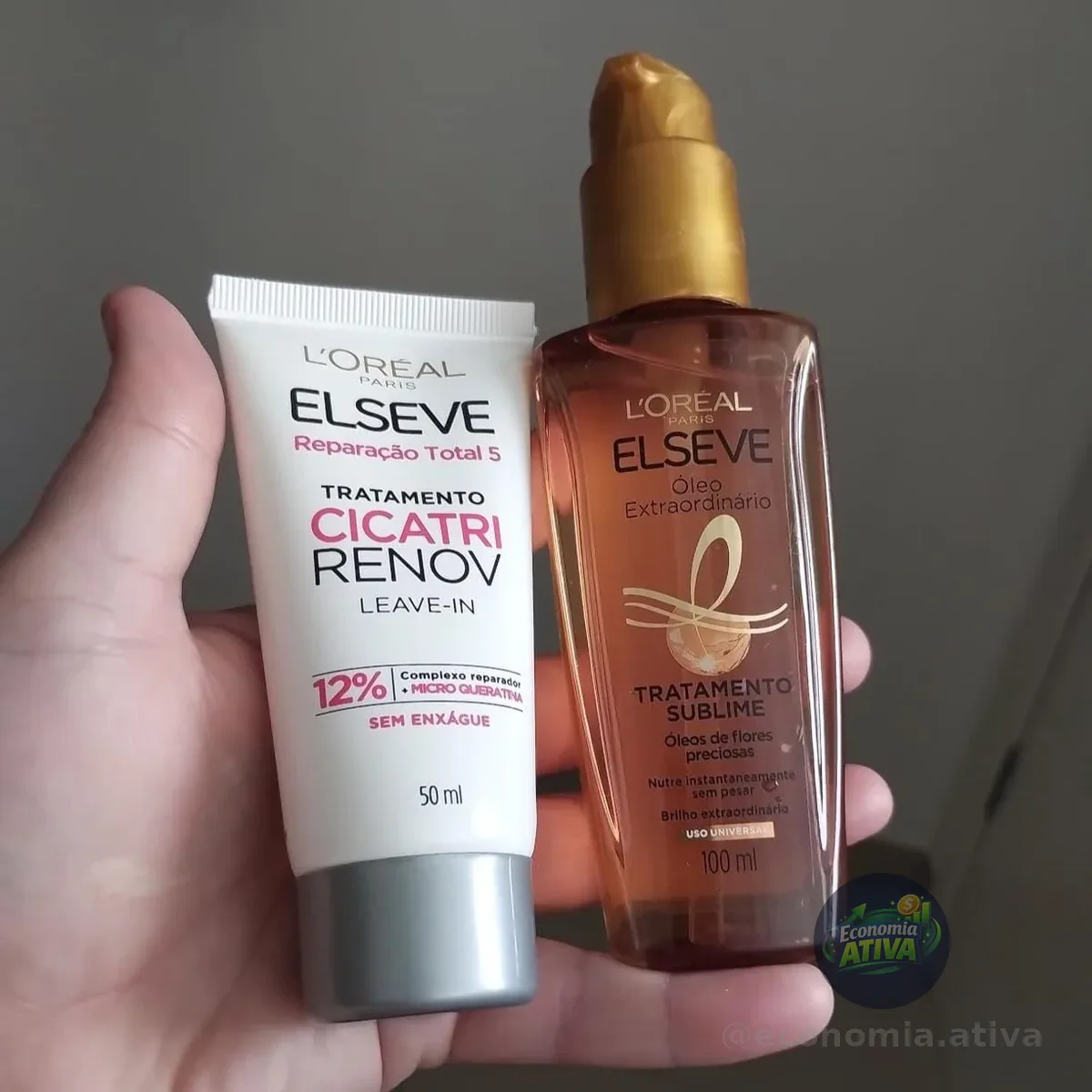 ELSEVE Kit Óleo Extraordinário L'Oréal Paris + Leave-In De Tratamento Cicatri Renov L'Oréal Paris