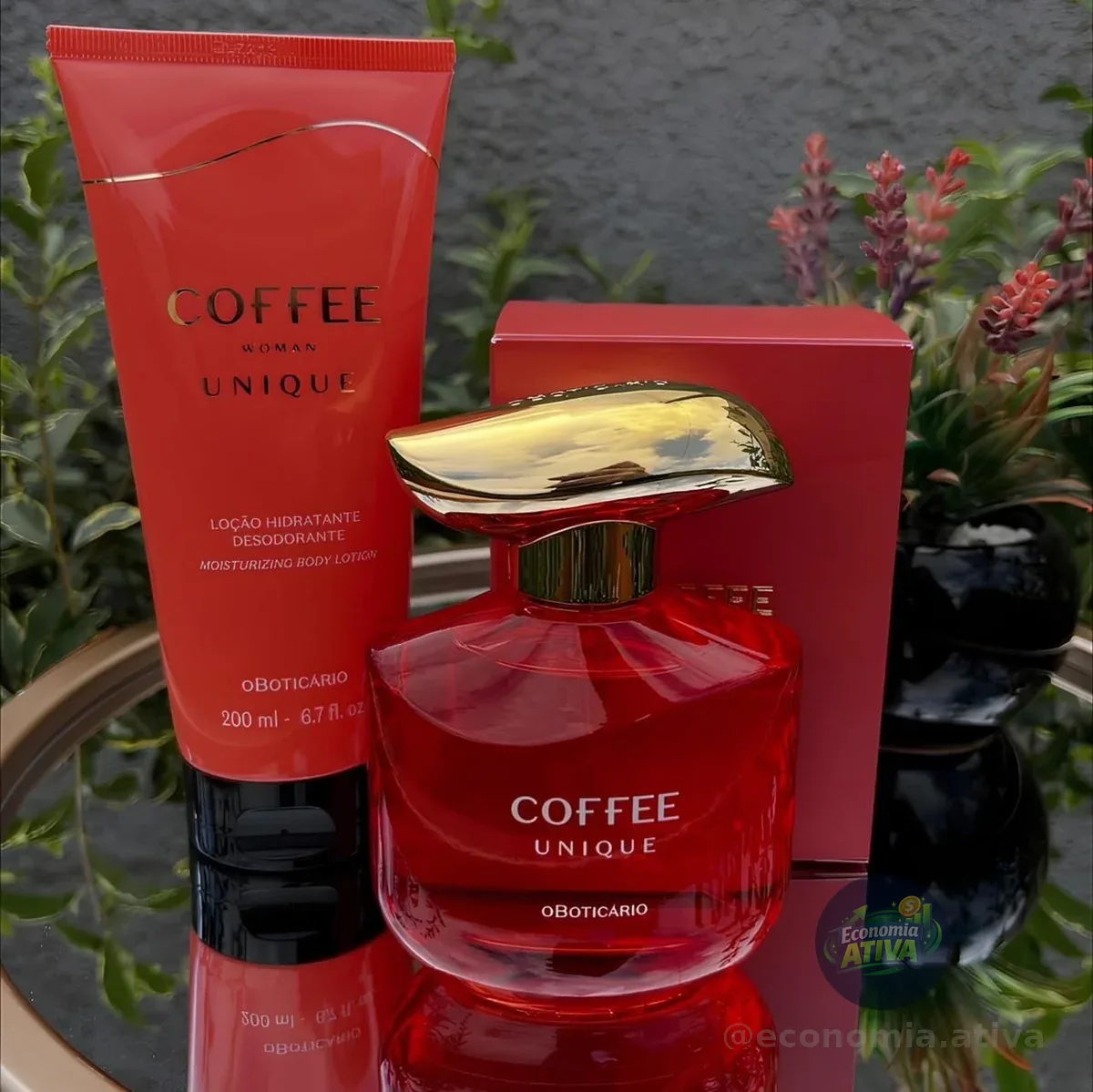 Coffee Woman Unique - Colônia 100ml - Loção Corporal 200m