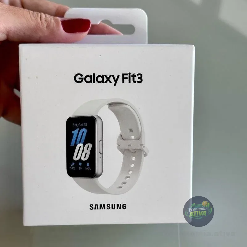 Samsung Galaxy Fit3 Pulseira Esportiva Prata Esportivo Silver