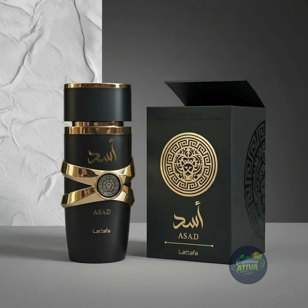 Perfume Lattafa Asad 100ml Eau De Parfum Original Árabe Original Com Nota Fiscal E Selo Original Lataffa