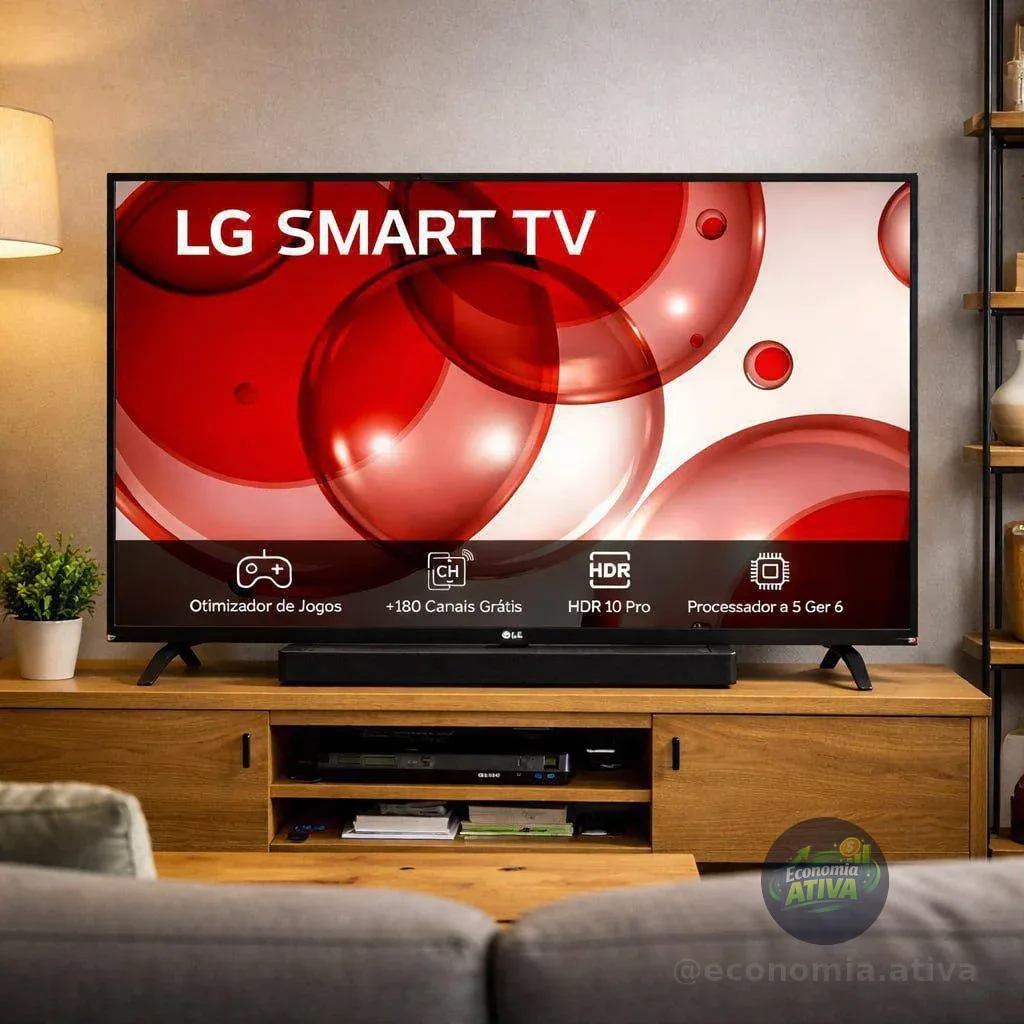 Smart Tv Profissional LG 43  Full Hd Processador A5 Ger6 Ai Alexa Integrada Webos 23  43lr671c-b