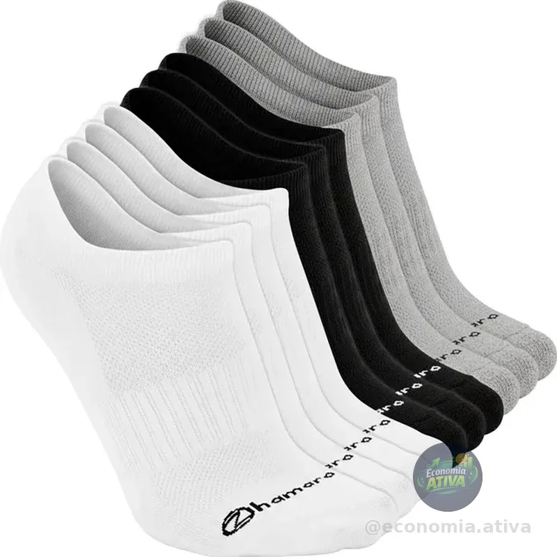 Kit 10 Pares Meias Zhamaro Premium Sapatilha Invisível Sport