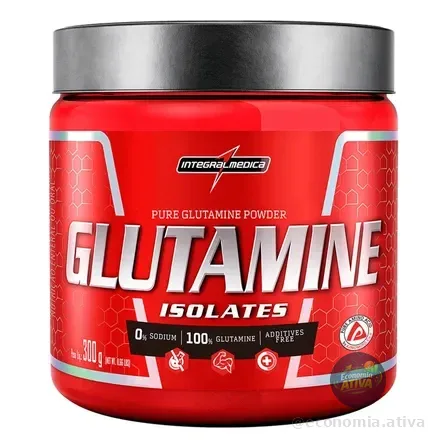 Suplemento Glutamina Em Pó Sem Sabor 300g Integralmédica