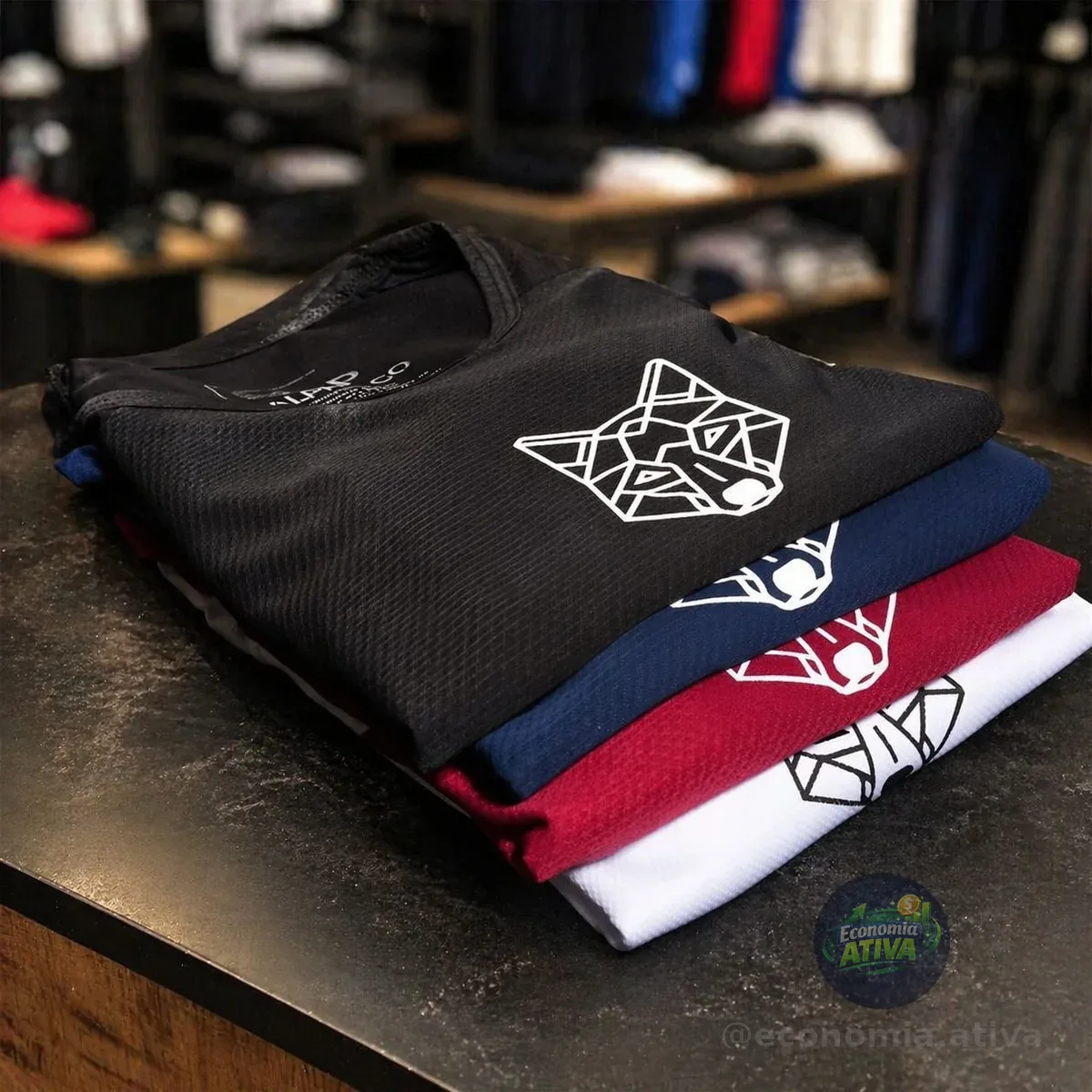 Kit 4 Camisetas Masculinas Dry Lobo Alpha