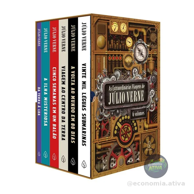 Viagens de Júlio Verne - Box com 6 livros