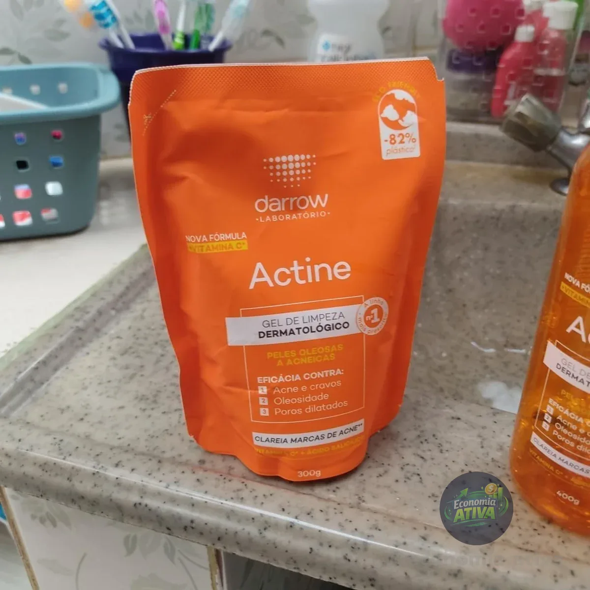 DARROW ACTINE GEL DE LIMPEZA REFIL 300G, Cor: Laranja, Número itens:1