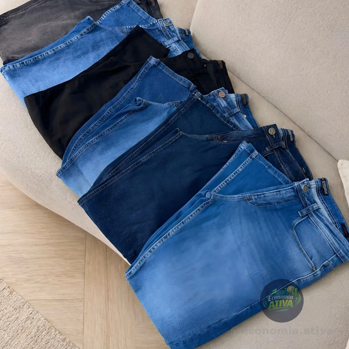 Kit 3 Calças Jeans Masculina Premium Skinny Tradicional Nf